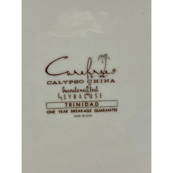 Vintage Syracuse China Carefree Calypso Trinidad Oval Serving Platter MCM - Picture 6 of 10